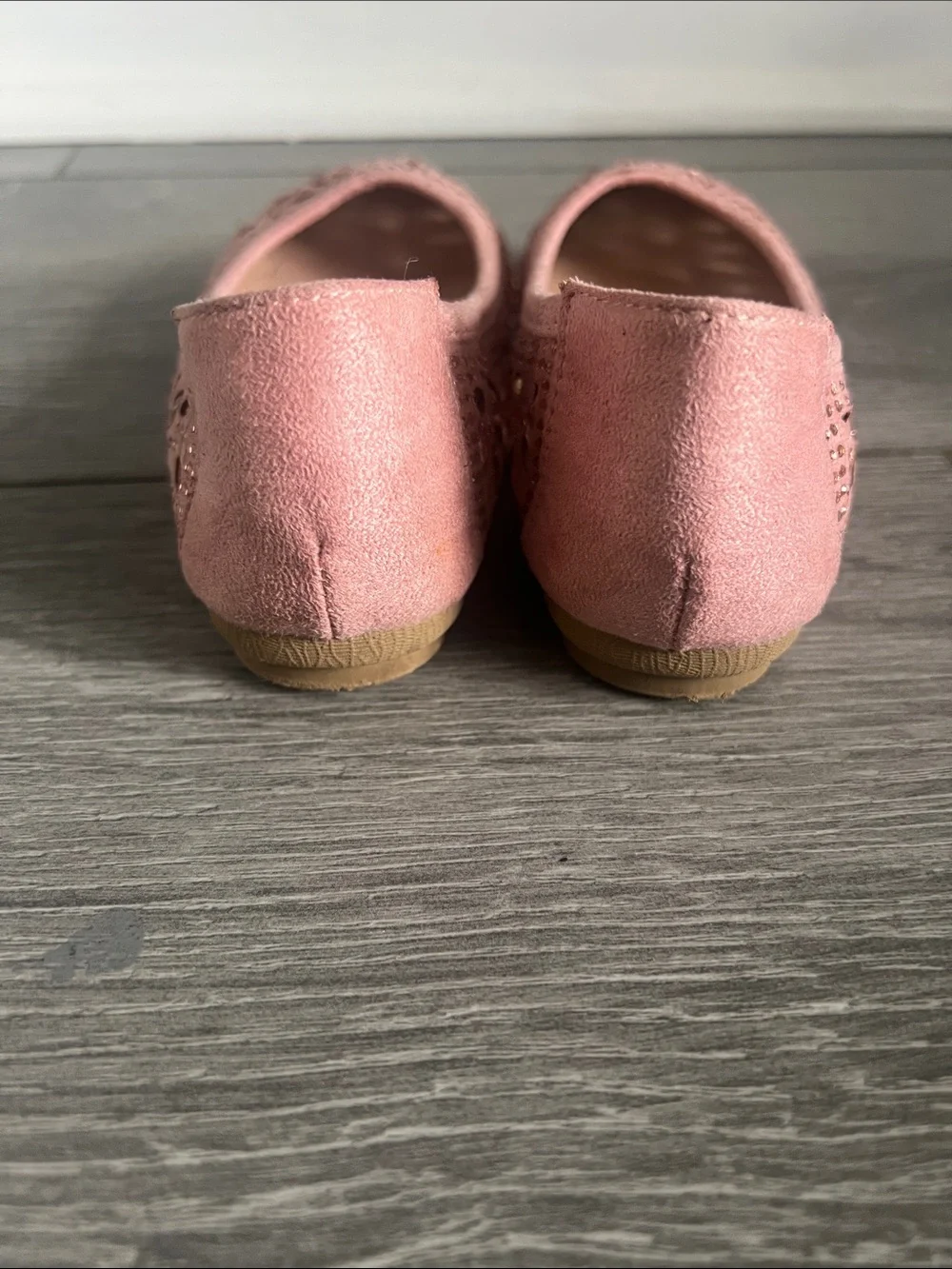 Link kids Blush Pink Cut Ballet Flats
